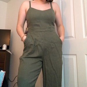 Old navy army green jumpsuit